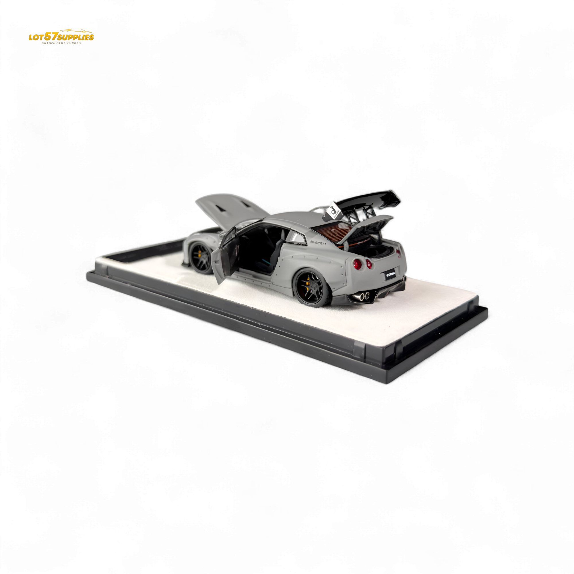 Nissan Rocket Bunny R35 Combat Grey 1:64 by PGM