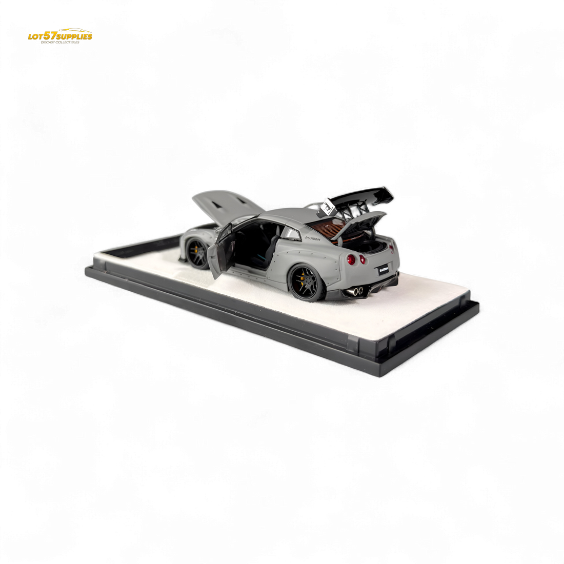 Nissan Rocket Bunny R35 Combat Grey 1:64 by PGM