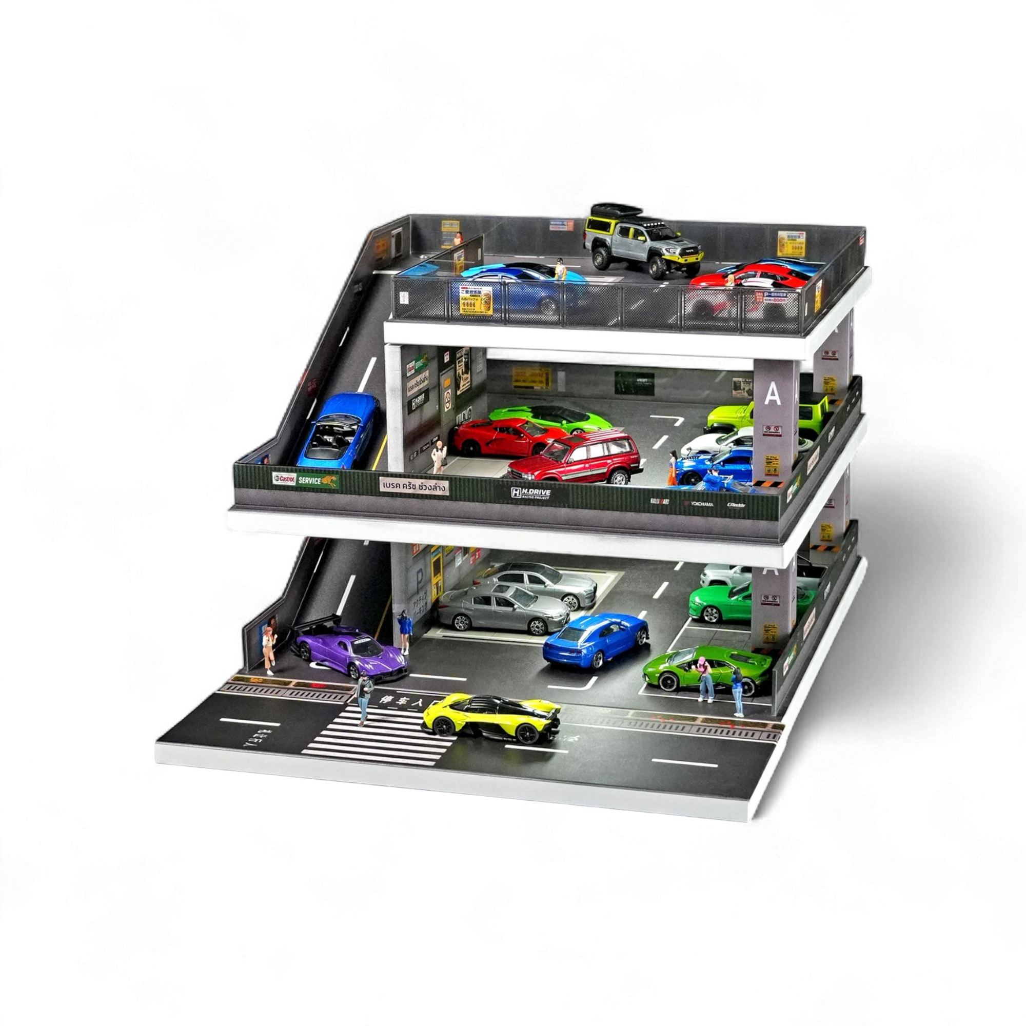 Shou Cang Jia Japanese Ramp Parking Lot 1:64 8