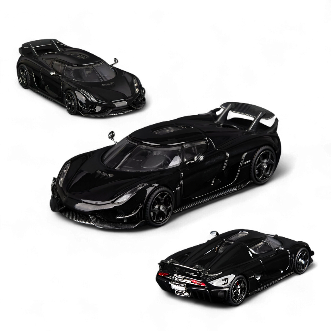 SC ART Koenigsegg Regera Pearl Black 1:64 diecast model
