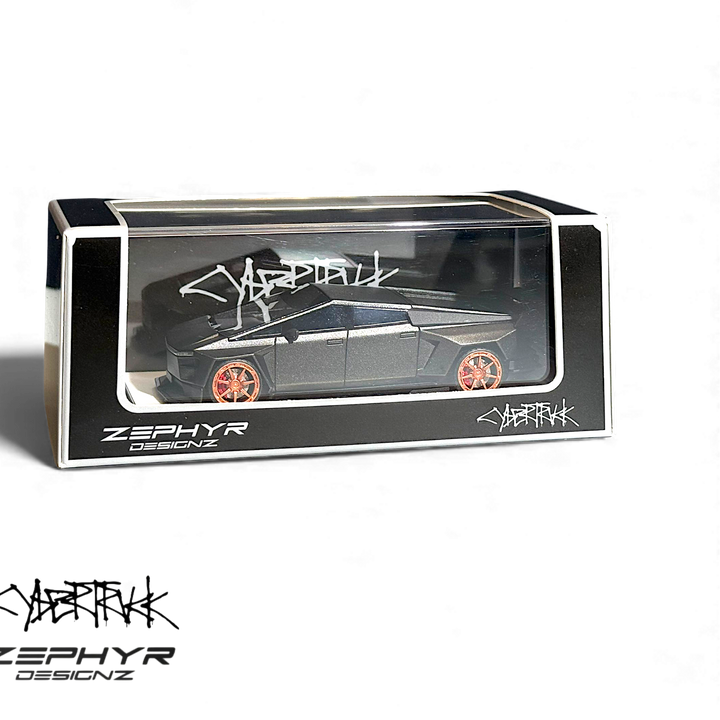 Tesla Cybertruck Custom Widebody - Matte Gray 1:64 by Error404  2