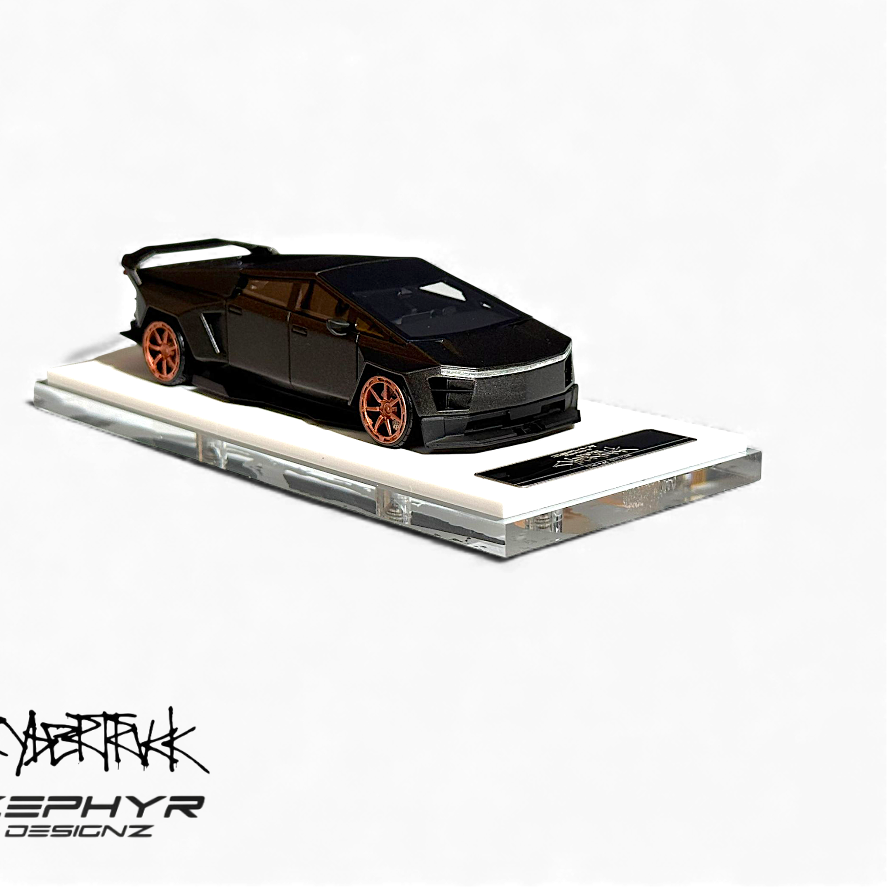 Tesla Cybertruck Custom Widebody - Matte Gray 1:64 by Error404  4