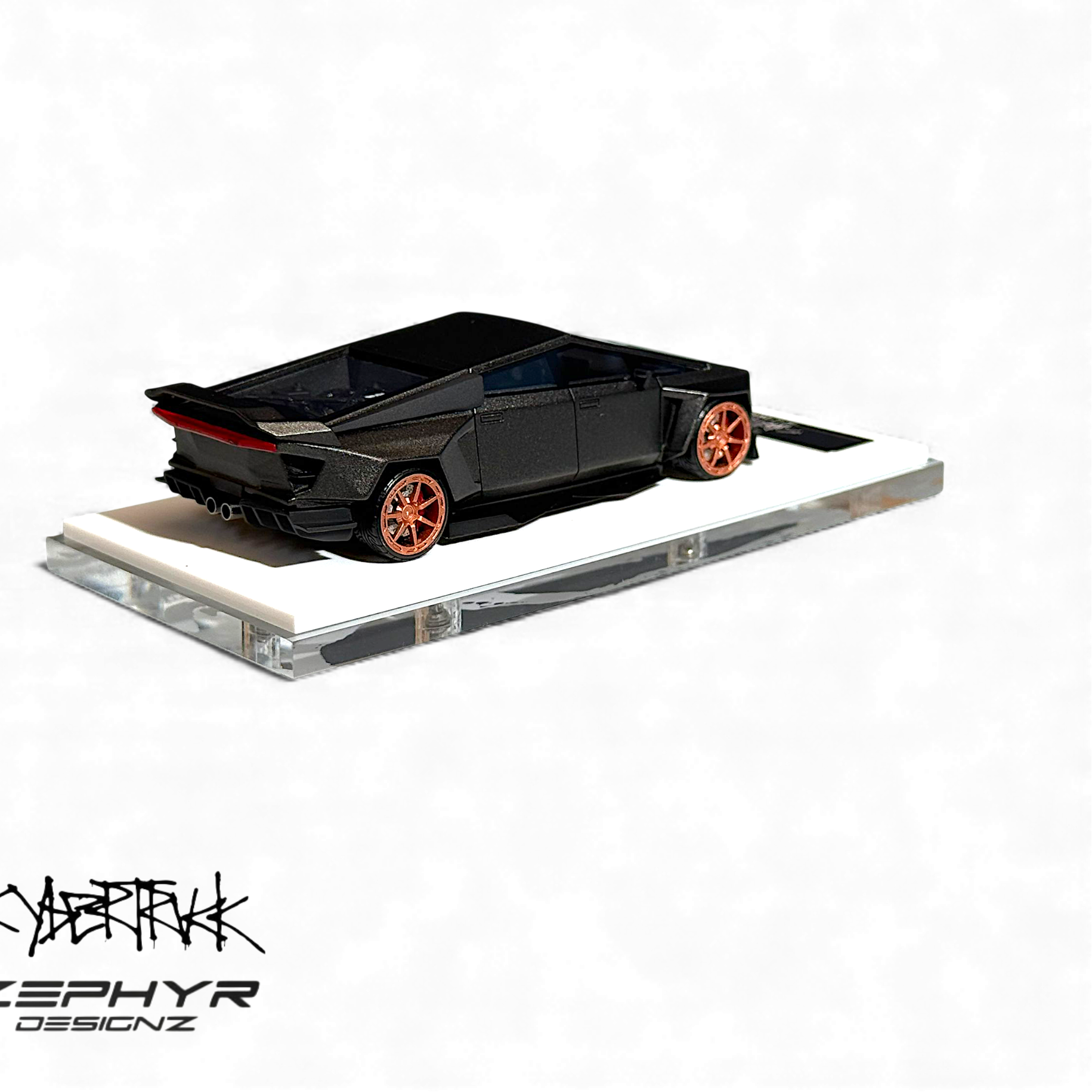 Tesla Cybertruck Custom Widebody - Matte Gray 1:64 by Error404  5