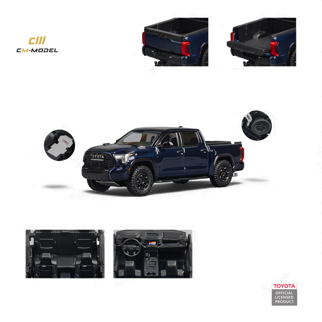 Toyota Tundra Metallic Blue 1:64 by CM MODEL 