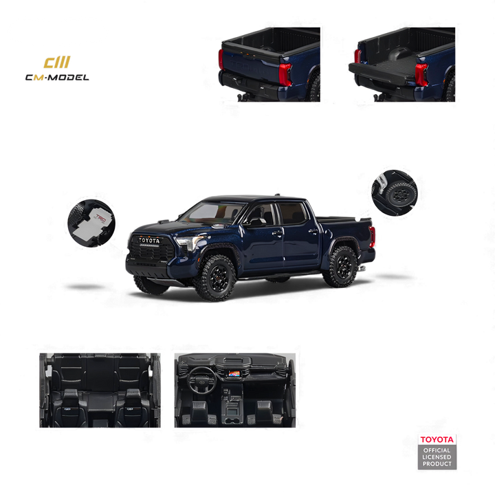 Toyota Tundra Metallic Blue 1:64 by CM MODEL 