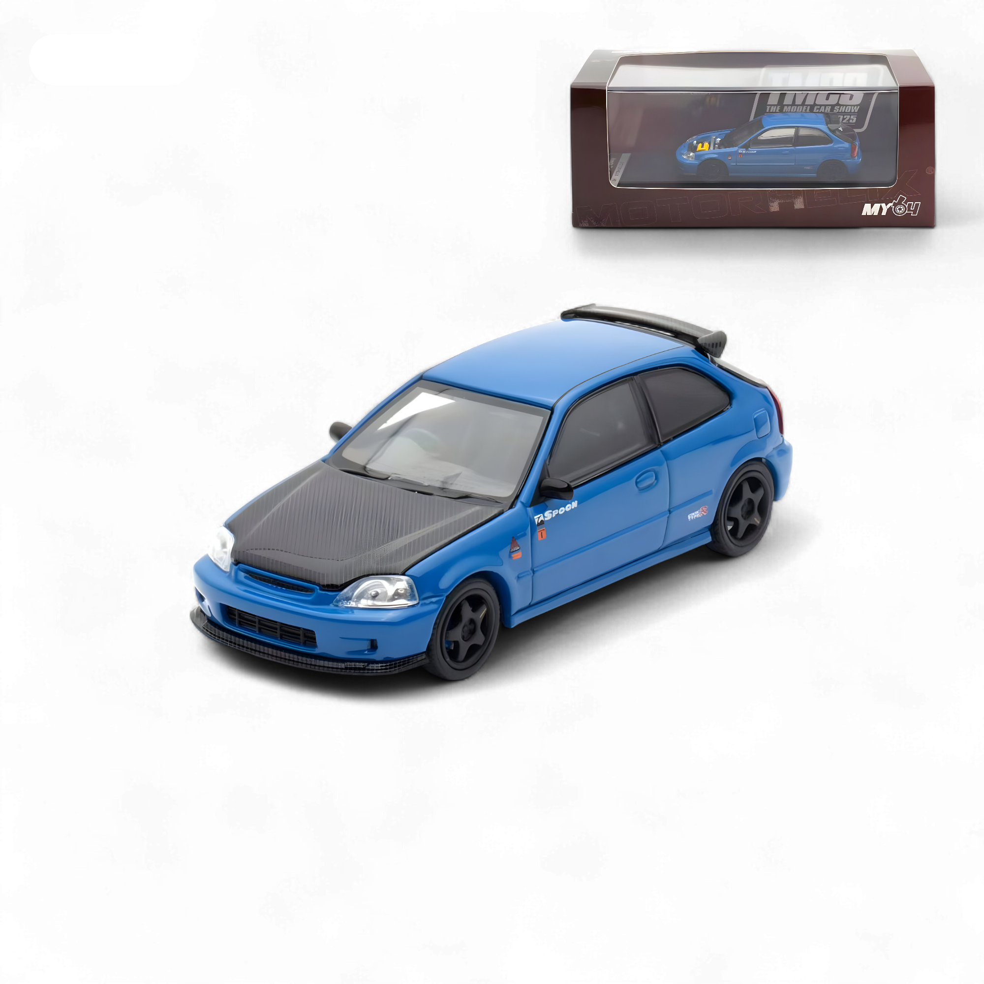 Honda Civic EK9 Malaysia Limited Edition - Blue 1:64 by Motorhelix