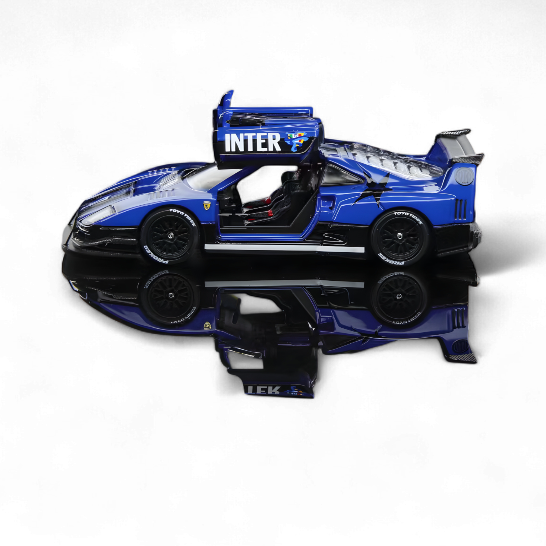 Pandem Civic EG6 Metallic Blue w/ Openable hood 1:64 by Pop Race  2