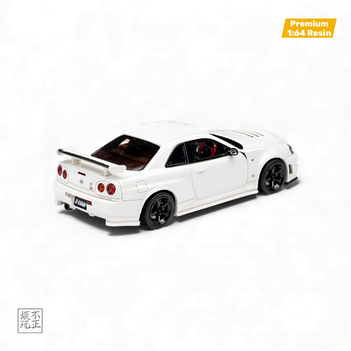 Nissan Skyline GT-R R34 Z-TUNE - Pearl White 1:64 by Cars' Lounge  2
