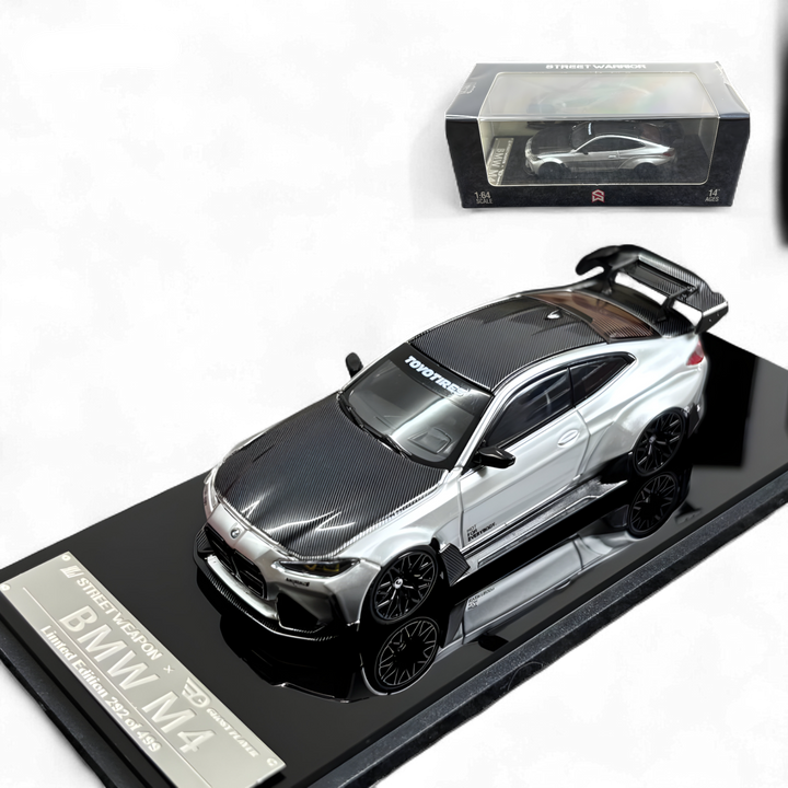 BMW G82 M4 Wide-Body Modified - Alexander Silver 1:64 by SW 