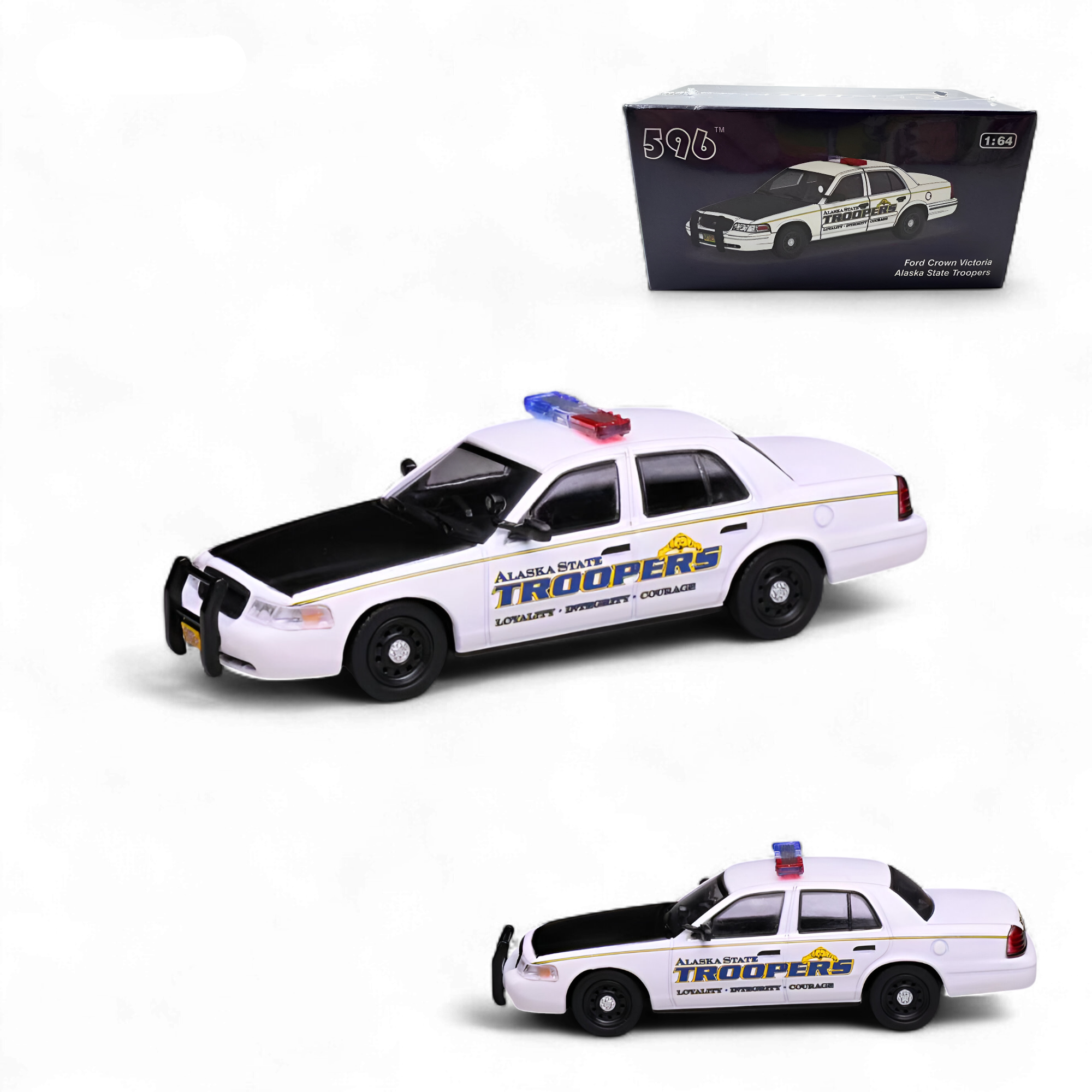Ford Crown Victoria Alaska State Troopers 1:64 by 596 
