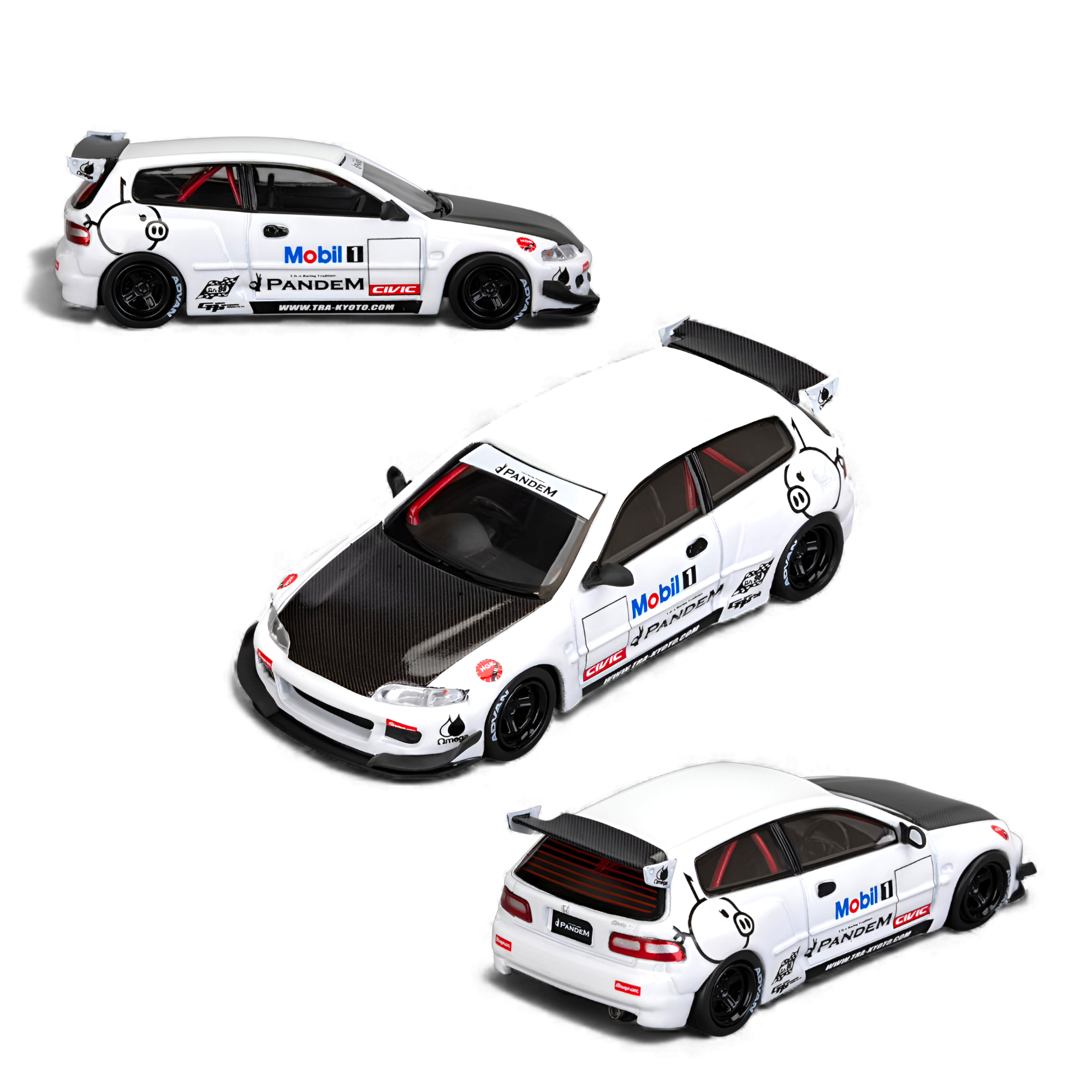 Honda Civic EG6 Mobil 1 Livery 1:64 by Et Model 