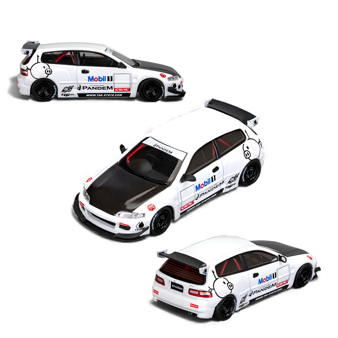 Honda Civic EG6 Mobil 1 Livery 1:64 by Et Model 