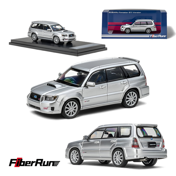 Subaru Forester Silver 1:64 by Fiberrun 