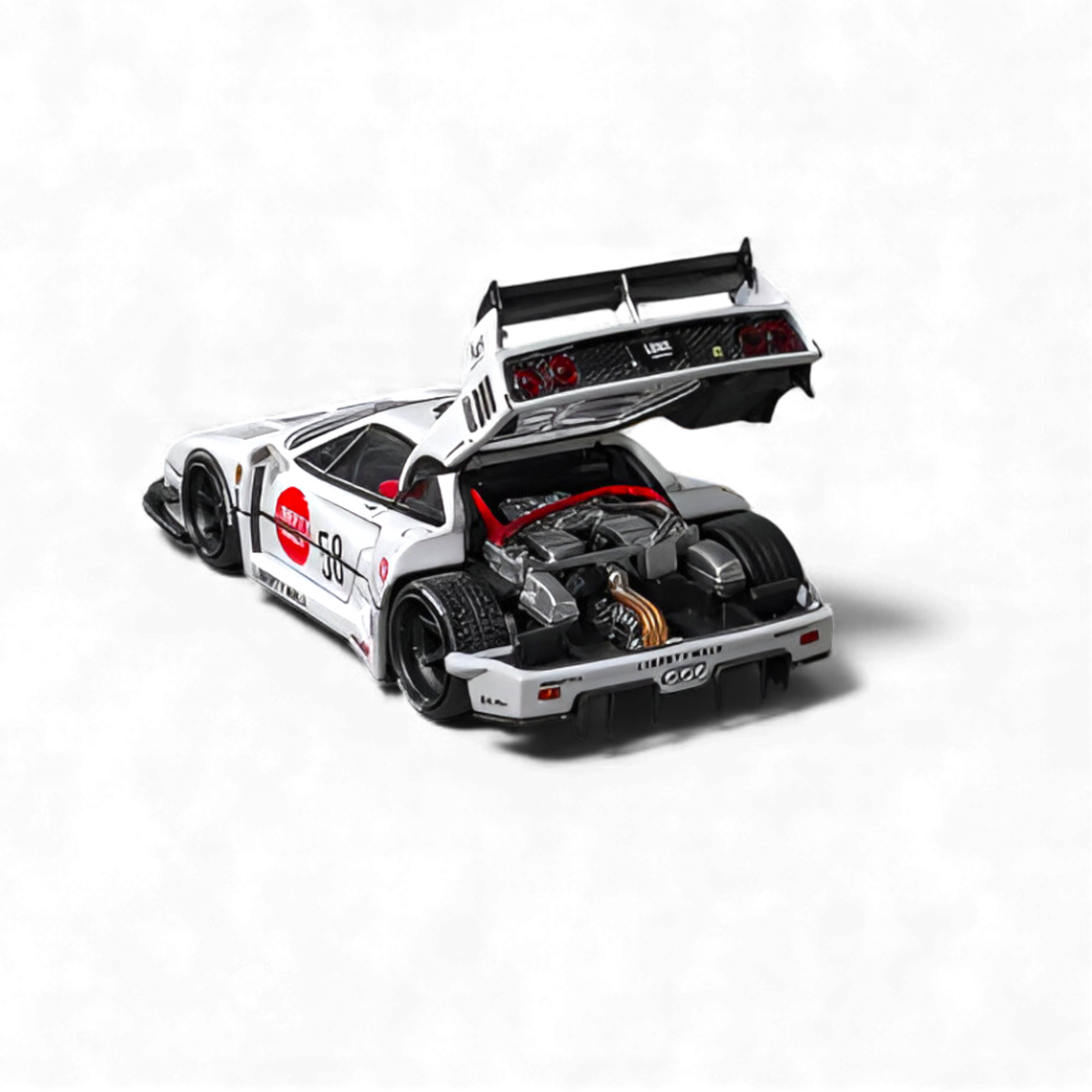 Limited edition Ferrari F40 LB-Works White #58 diecast model