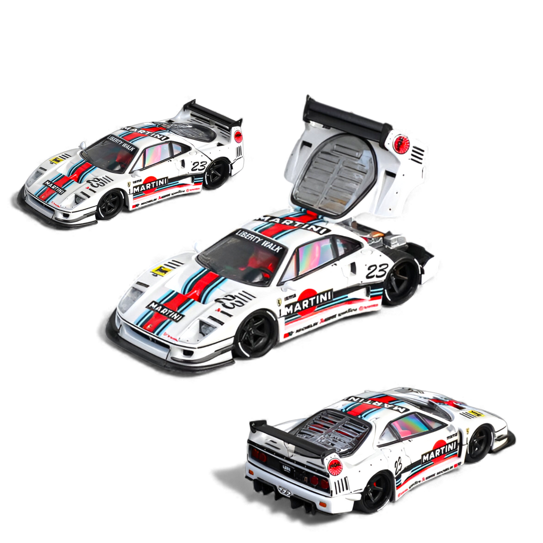 Ferrari F40 Liberty Walk LB-Works Martini Racing #23 1:64 diecast model by Star Models
