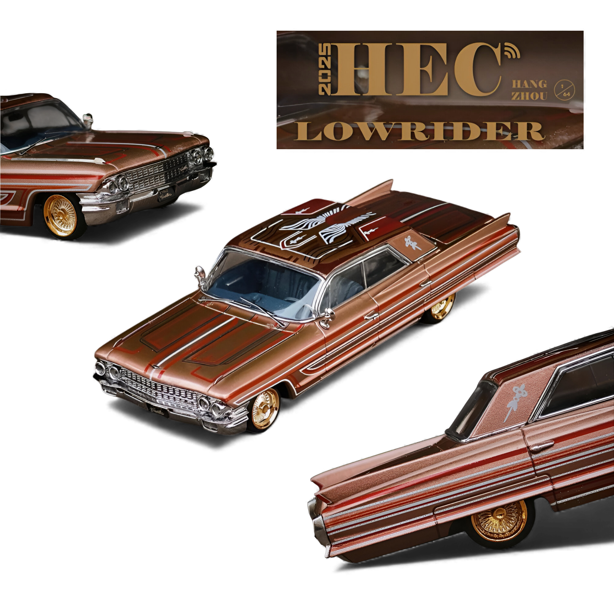 Cadillac Diwei Metallic Red Copper 1:64 by MK Miniatures 