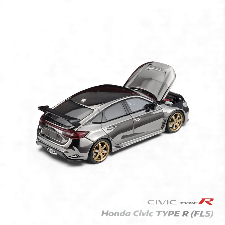 Honda Civic Type R FL5 Chrome Gun Black 1:64 by MH  2