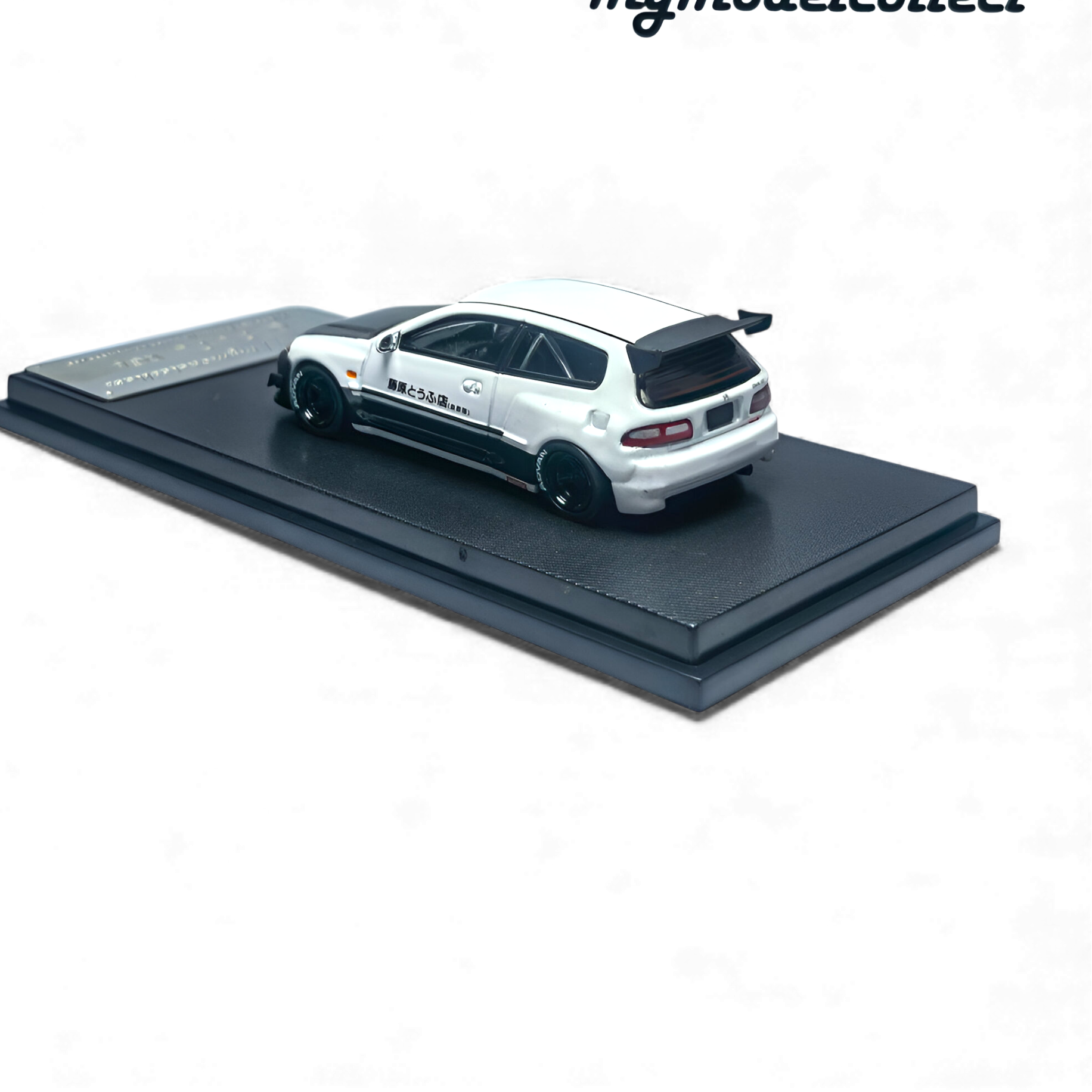 Honda Civic EG6 Fujiwara Tofu Shop White Carbon 1:64 by MC  3