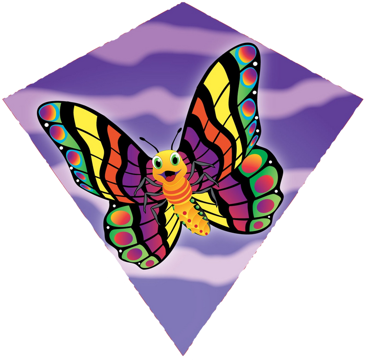 Kite - 18 Inch Nylon Diamond Butterfly