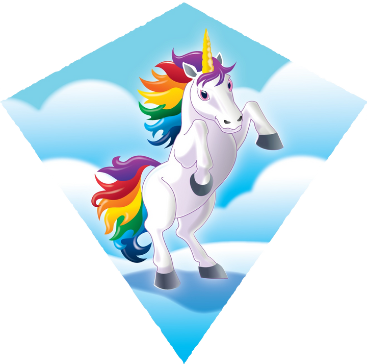 Kite - 18 Inch Nylon Diamond UNICORN