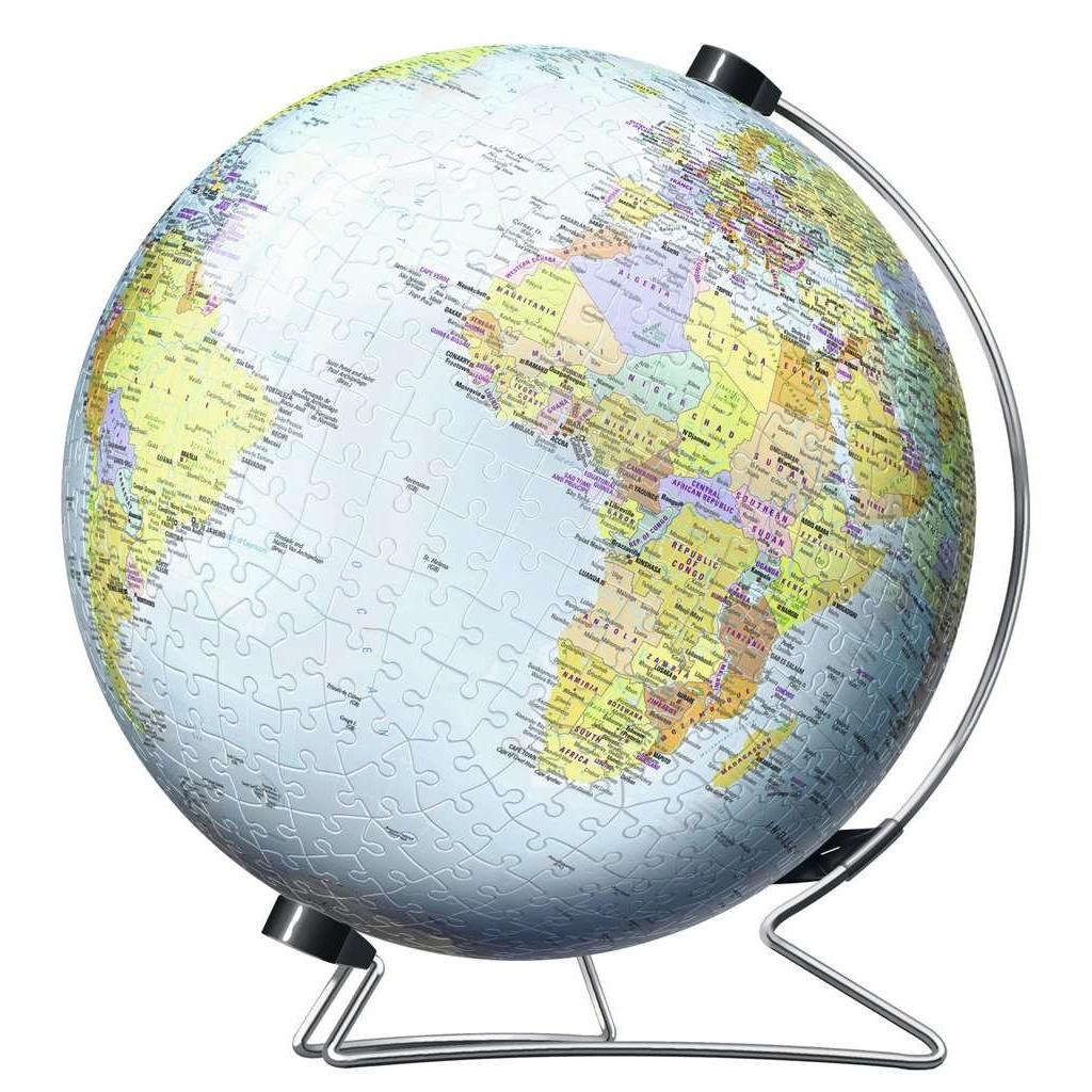 World Globe with Stand 550 Piece 3D Jigsaw Puzzle Ravensburger 2
