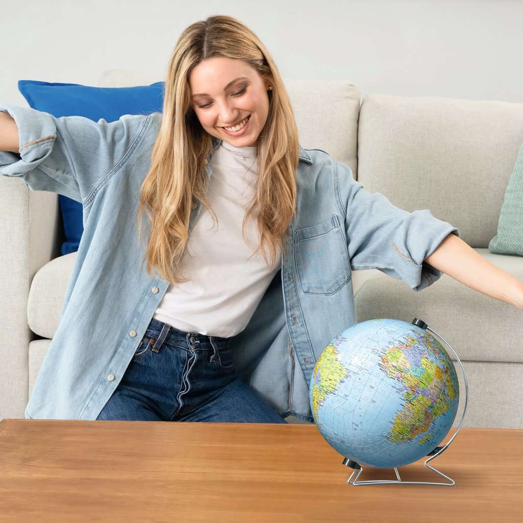 World Globe with Stand 550 Piece 3D Jigsaw Puzzle Ravensburger 6