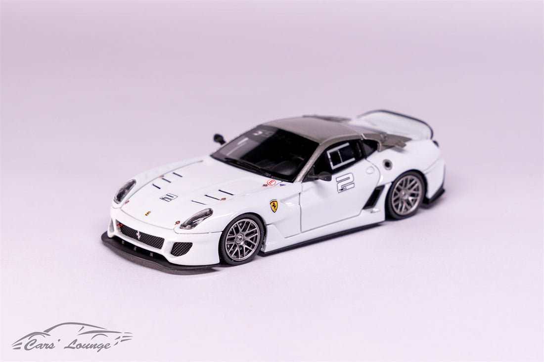 Ferrari 599XX White #2 1:64 Resin by Cars' Lounge Front View