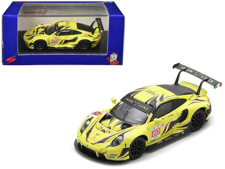 Porsche 911 RSR-19 #60 Matteo Cressoni - Alessio Picariello - Claudio Schiavoni "Iron Lynx" "24 Hours of Le Mans" (2023) 1/64 Diecast Model Car by Sparky-0