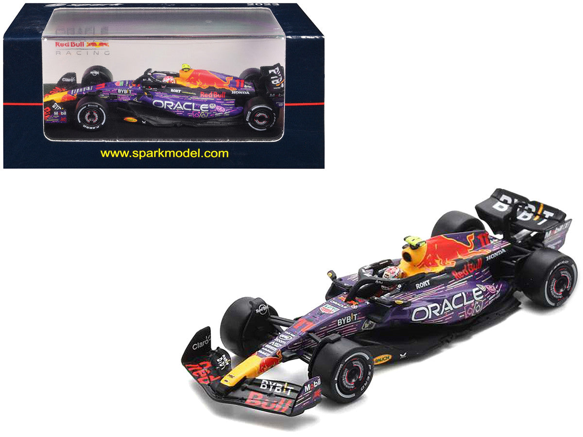 Red Bull Racing RB19 #11 Sergio Perez "Oracle" 3rd Place Formula One F1 "Las Vegas GP" (2023) 1/64 Diecast Model Car by Spark-0