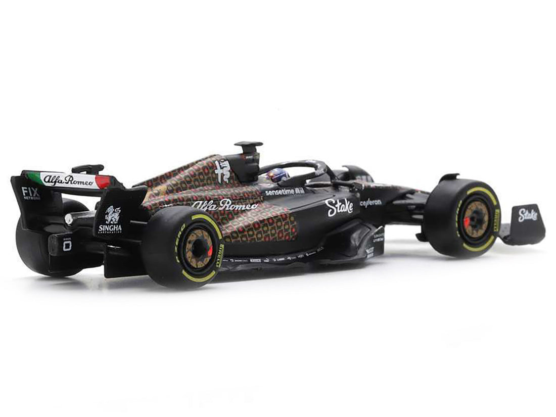 Alfa Romeo C43 #77 Valtteri Bottas "Team Stake" Formula One F1 "Las Vegas GP" (2023) 1/64 Diecast Model Car by Sparky-3