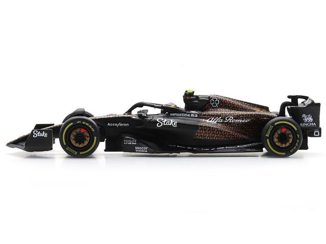 Alfa Romeo C43 #24 Zhou Guanyu "Team Stake" Formula One F1 "Las Vegas GP" (2023) 1/64 Diecast Model Car by Sparky-2