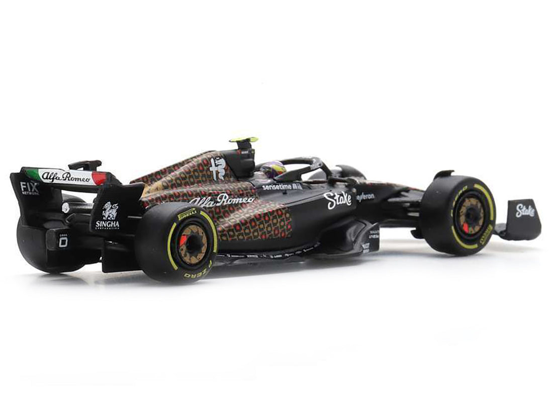 Alfa Romeo C43 #24 Zhou Guanyu "Team Stake" Formula One F1 "Las Vegas GP" (2023) 1/64 Diecast Model Car by Sparky-3