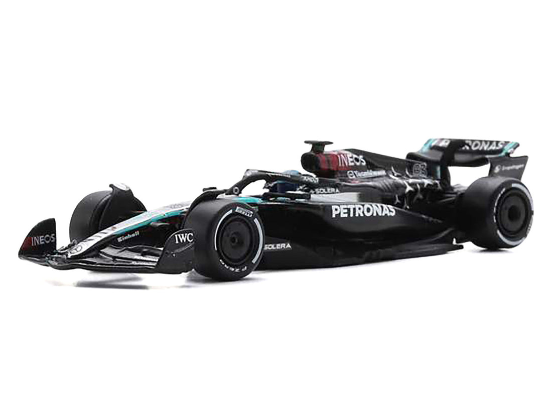 Mercedes-AMG F1 W15 E Performance #63 George Russell "Petronas" Formula One F1 "Bahrain GP" (2024) 1/64 Diecast Model Car by Spark-2