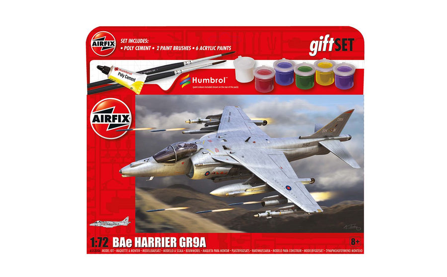 BAE Harrier GR.9A 1:72 Plastic Model Hanging Gift Set by Airfix | A55300A