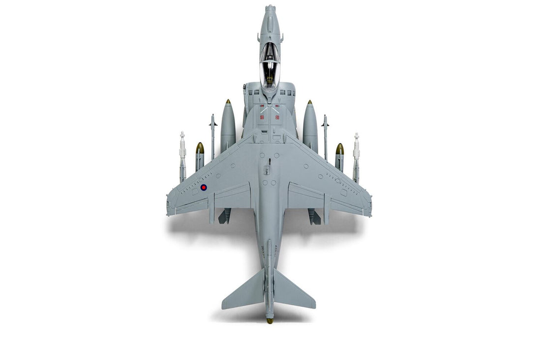 BAE Harrier GR.9A 1:72 Plastic Model Hanging Gift Set by Airfix | A55300A Top View