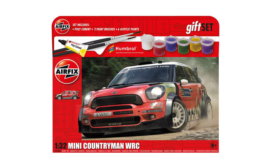 MINI Countryman WRC 1:32 Plastic Model Hanging Gift Set by Airfix | A55304A (Expected to be available the week of 2/19)