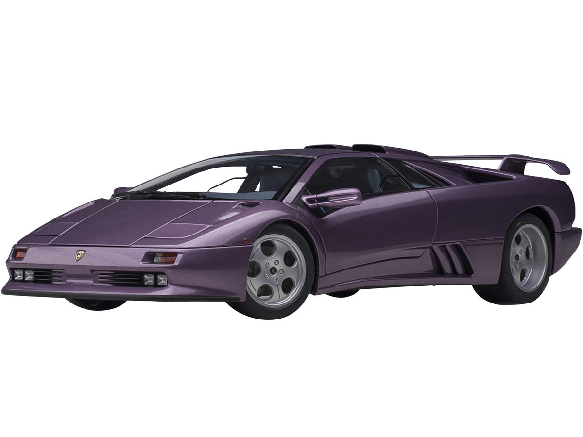 Lamborghini Diablo SE30 Jota Viola SE30 / Purple Metallic with Blue Interior 1/18 Model Car by Autoart-1