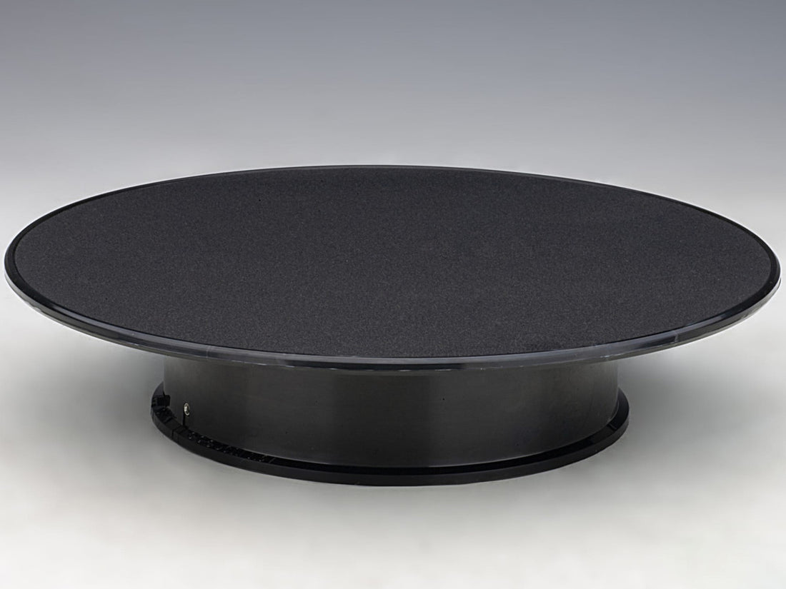Rotary Display Turntable Stand Medium 10 Inches with Black Top for 1/64 1/43 1/32 1/24 1/18 Scale Models by Autoart-2