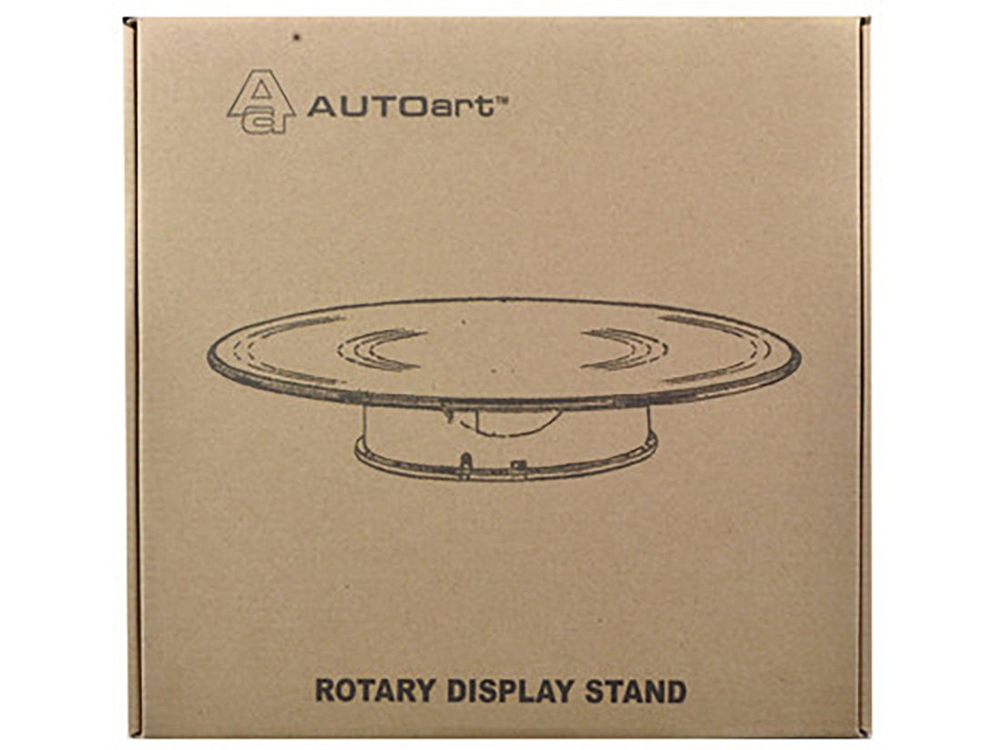 Rotary Display Turntable Stand Medium 10 Inches with Silver Top for 1/64 1/43 1/32 1/24 1/18 Scale Models by Autoart-2