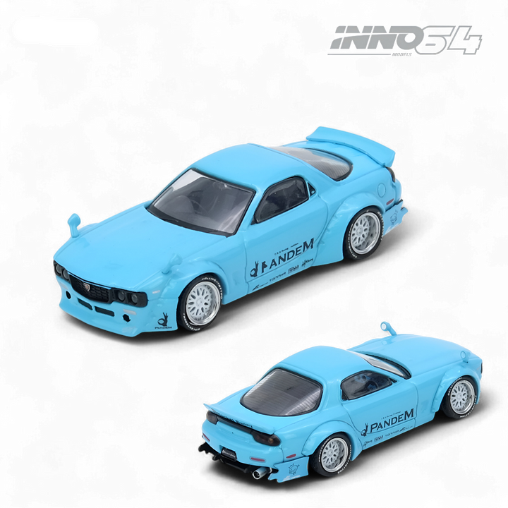 Mazda RX7 FD3S Pandem Tiff Blue 1:64 by Inno64 