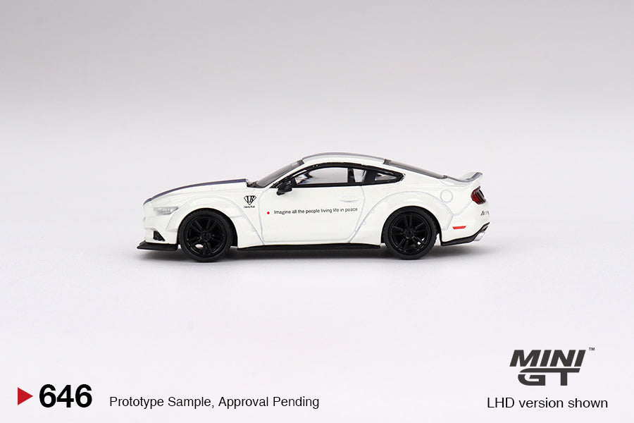 Ford Mustang GT LB-WORKS White 1:64 #646 By Mini-GT