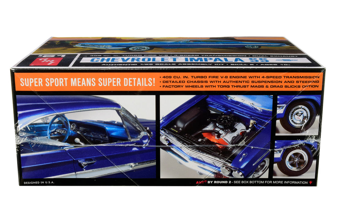 Skill 2 Model Kit 1961 Chevrolet Impala SS 1/25 Scale Model by AMT-1