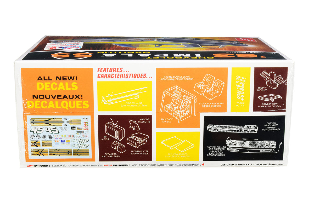 Skill 2 Model Kit 1963 Chevrolet Impala SS Hardtop 4 in 1 Kit 1/25 Scale Model by AMT-2