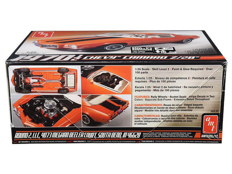 Skill 2 Model Kit 1970 1/2 Chevrolet Camaro Z/28 1/25 Scale Model by AMT-2