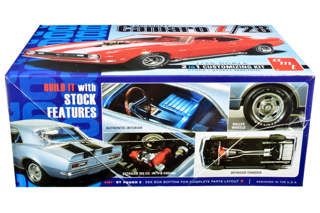 Skill 2 Model Kit 1968 Chevrolet Camaro Z/28 2-in-1 Kit 1/25 Scale Model by AMT-1