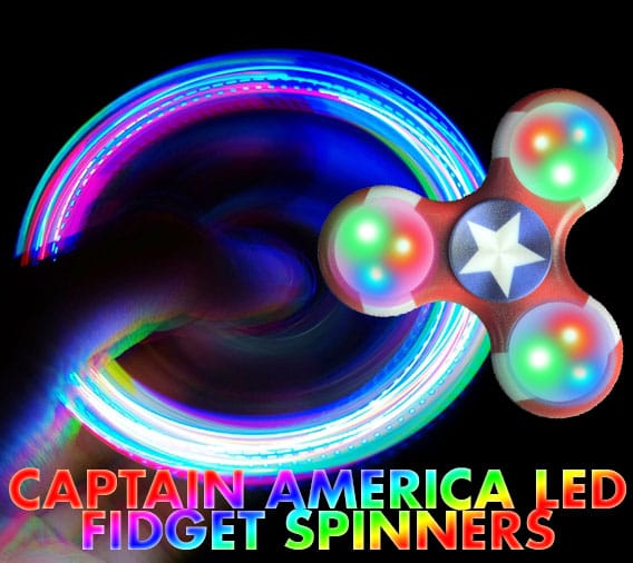 Light Up Pad Shield Finger Fidget Spinner-1