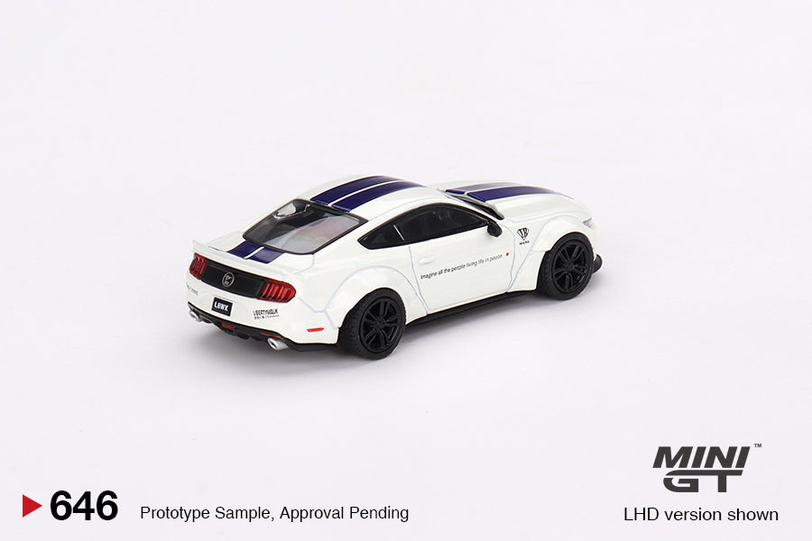 Ford Mustang GT LB-WORKS White 1:64 #646 By Mini-GT