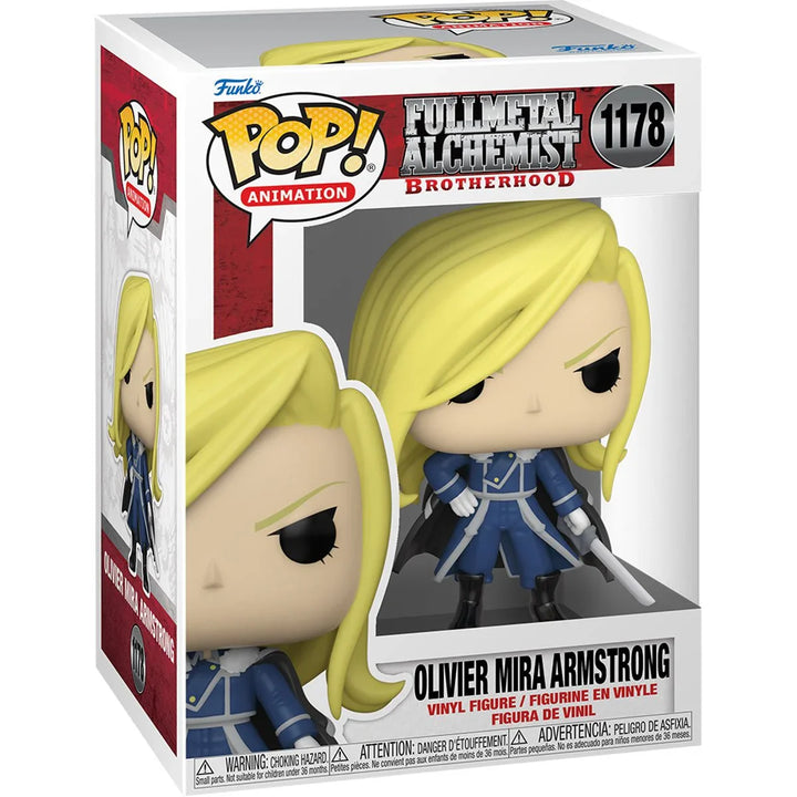 Funko POP 1178 Fullmetal Alchemist: Brotherhood Olivier Mira Armstrong with Sword Pop! Vinyl Figure 2