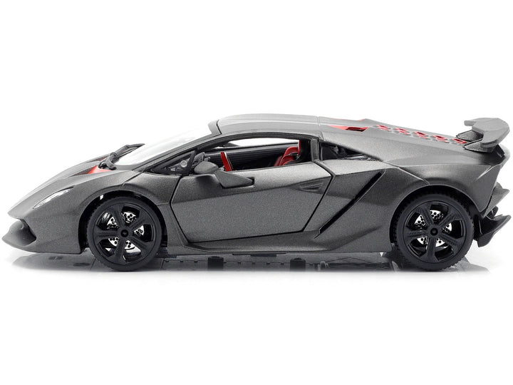 Lamborghini Sesto Elemento Matt Grey 1/24 Diecast Car Model by Bburago-0