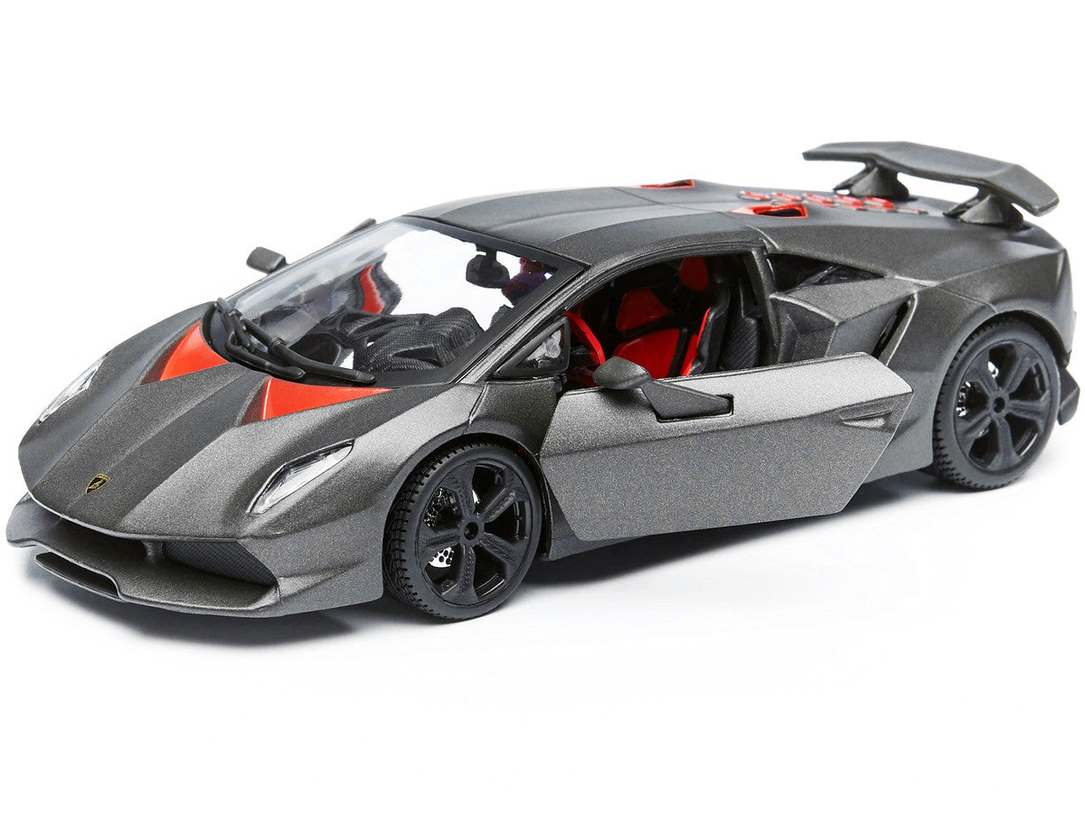 Lamborghini Sesto Elemento Matt Grey 1/24 Diecast Car Model by Bburago-1